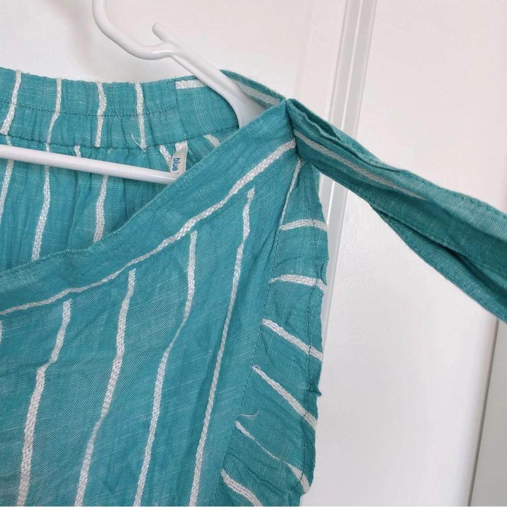 Ruffled Blue Island Asymmetrical Skirt 🏝️ - Picture 7 of 10